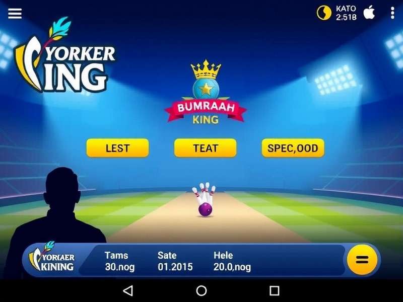 Bumrah S Yorker King Game Screenshot